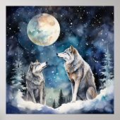 Two Wolves in Winter ポスター (正面)