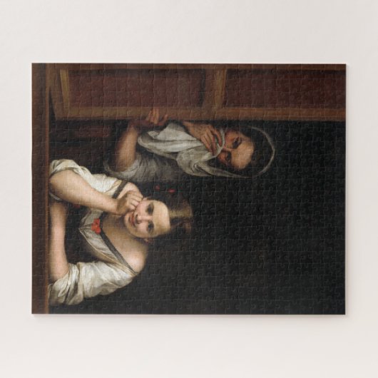 Two Women at a window by Bartolome Esteban Murillo ジグソーパズル (横)