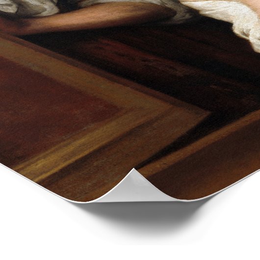 Two Women at a Window by Bartolome Esteban Murillo ポスター (角)