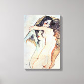 Two Women Embracing | Egon Schiele | キャンバスプリント (正面)