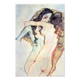 Two Women Embracing | Egon Schiele | フォトプリント