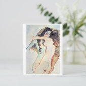 Two Women Embracing | Egon Schiele | ポストカード (スタンド正面)