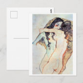 Two Women Embracing | Egon Schiele | ポストカード (正面/裏面)