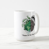 Two Worlds Eco Earth | サステナビリティ啓発 コーヒーマグカップ (正面右)