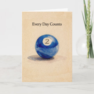 Two Year Anniversary Sobriety Pool Ball カード