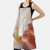 Two yellow wooden bar stools エプロン (インサイチュ)