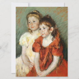 Two Young Girls (by Mary Cassatt) カード
