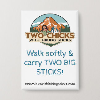 TwoChicks Rectangular Button (Walk Softly) 缶バッジ