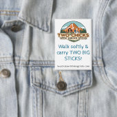 TwoChicks Rectangular Button (Walk Softly) 缶バッジ (インサイチュ)