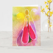 TwoLips Notecard カード (黄色い花)