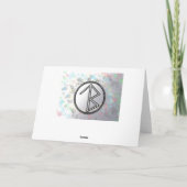 TwoLoveBirds冬のグリーティングカード カード (裏面)