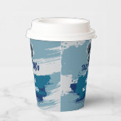 Twonado Twister Tornado Blue Grunge Birthday 紙コップ (右)