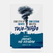 Twonado Twister Tornado Grunge Birthday Welcome アクリルサイン (正面)