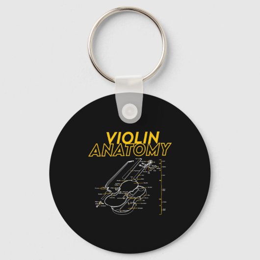 Twoset Violin バイオリンの構造図 解剖図 限定 キーホルダー (正面)