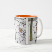 TwoToneMug, ROBIN ON TREE BRANCH" ツートーンマグカップ (正面右)