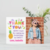TWOttiフルーティ誕生日写真サンキューカード サンキューカード (スタンド正面)