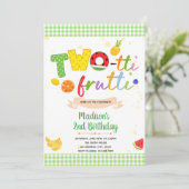 TWOttiフルーティ誕生日招待状 招待状 (スタンド正面)