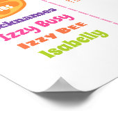 TWOtti Fruttiマイルストーンボード誕生日ポスター ポスター (角)