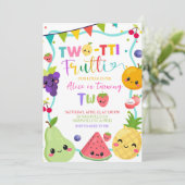 Twotti Frutti 2歳の誕生日招待状 招待状 (スタンド正面)