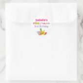 TWOtti Frutti 2ndバースデーパーティー好意ステッカー ラウンドシール (バッグ)