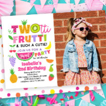 TWOtti Frutti 2nd Birthday招待状（写真あり）