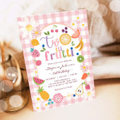 Twotti Frutti 2nd Birthday Invitation 招待状