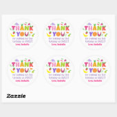TWOtti Frutti 2nd Birthday Thank You Stickers ラウンドシール (シート)
