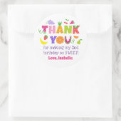 TWOtti Frutti 2nd Birthday Thank You Stickers ラウンドシール (バッグ)