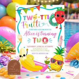 Twotti Frutti Pool Party Initaiton 招待状