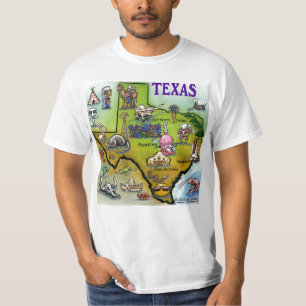 TXの丘の国の漫画の地図 Tシャツ