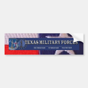 TXの旗の正方形、テキサス州の軍事力 バンパーステッカー