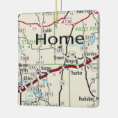 TXマップを歪める セラミックオーナメント (左)