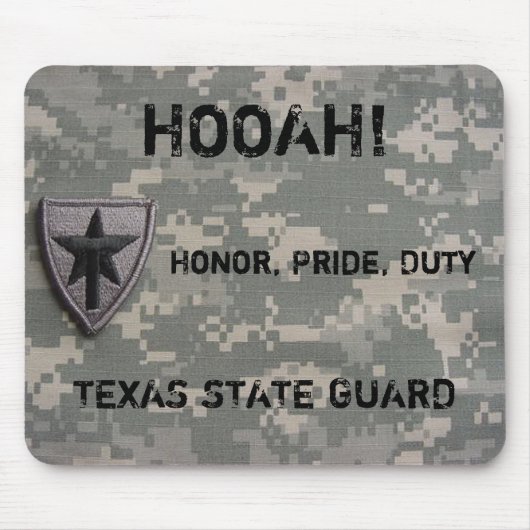 TXSG HOOAH! 、名誉、プライド、義務、- mousepad マウスパッド (正面)