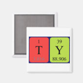 Ty周期表名磁石 マグネット (正面/裏面)