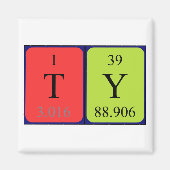 Ty周期表名磁石 マグネット (正面)