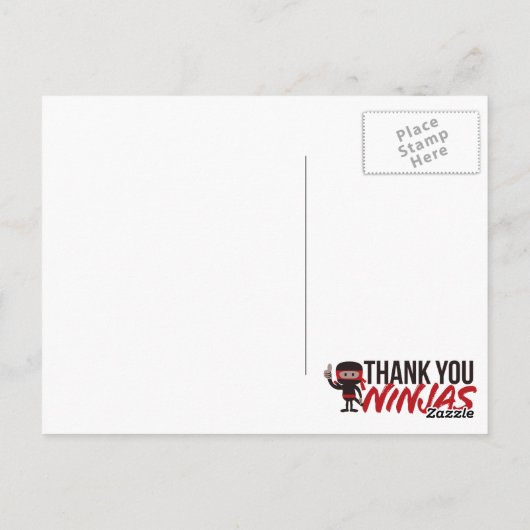 TY忍者はがき ポストカード (裏面)