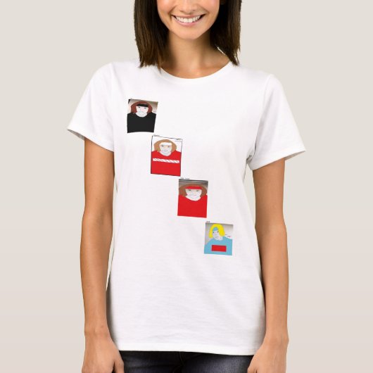 Ty、Gabriel、John James、Nickのイラスト Tシャツ (正面)