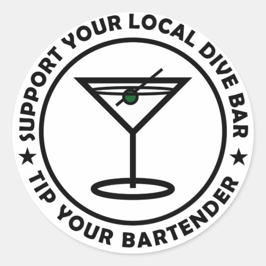 TYBによるローカルダイビングのサポート ラウンドシール (正面)