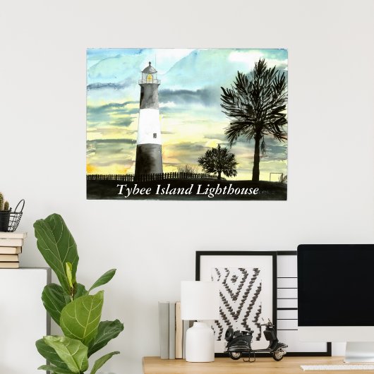 TYBEEアイランドライトハウスアート収集可能なギフト， ... ポスター (ホームオフィス)