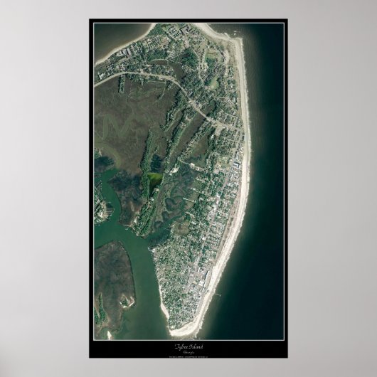 Tybee Island,ジョージア衛星ポスター ポスター (正面)