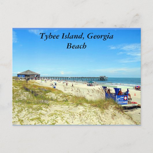 Tybee Island, Georgia Beach ポストカード (正面)