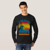 Tybee Island Georgia Retro Throwback Surf & Beach Tシャツ (正面フル)
