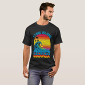 Tybee Island Georgia Retro Throwback Surf & Beach  Tシャツ (正面フル)