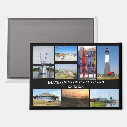 Tybee Island Georiga  マグネット (正面/裏面)