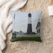 Tybee Island Light houseの写真 クッション (ブランケット)