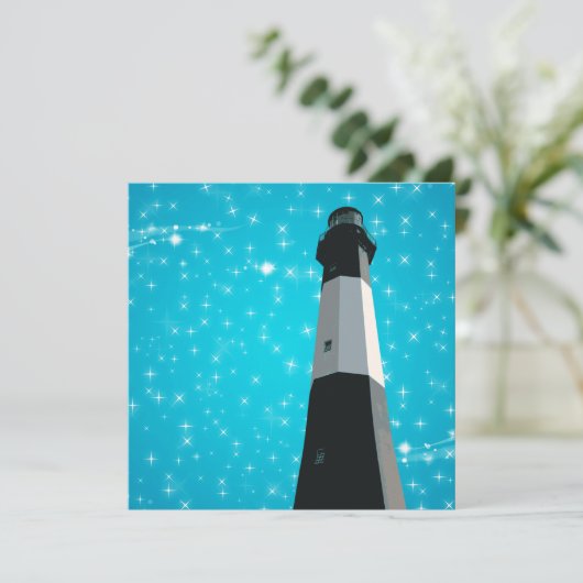 tybee island light station invitation 招待状 (スタンド正面)