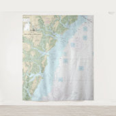 Tybee Island to Doboyサウンド航海のグラフ11509 タペストリー (正面)