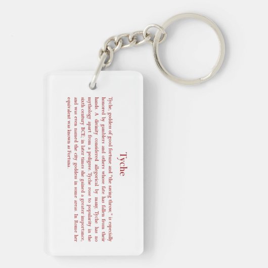 Tyche (フォルトゥナ) Keychain キーホルダー (裏面)