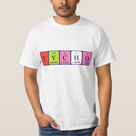 Tycho期別表名のシャツ Tシャツ (正面)