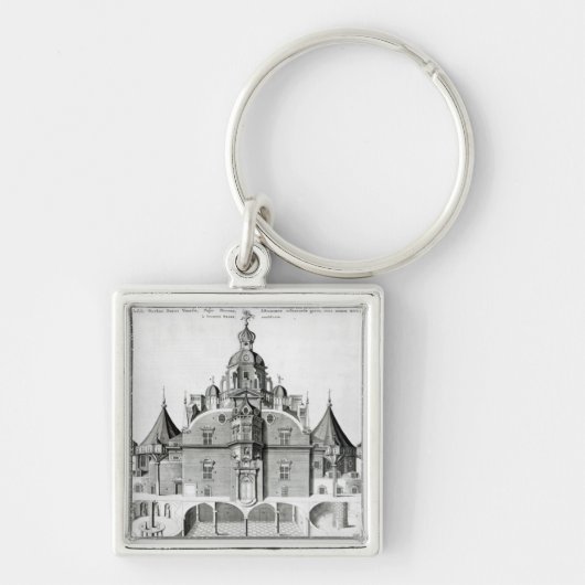 Tycho Braheの観測所Uraniborg キーホルダー (正面)